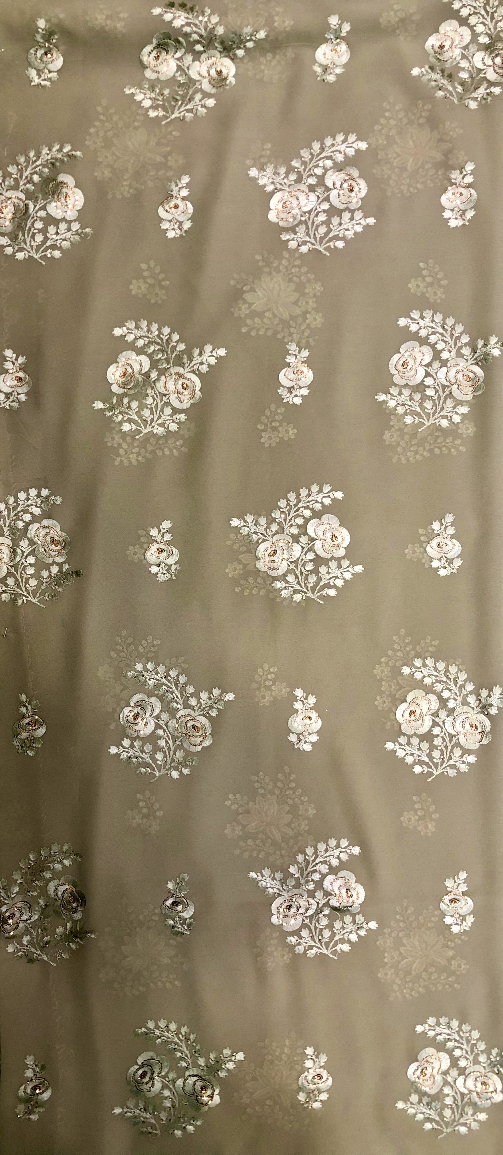 Embroidered Polyester Fabric - 2